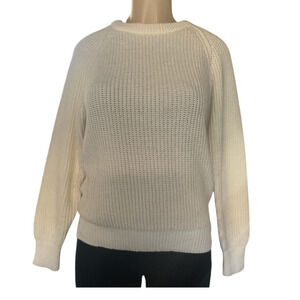 Vintage St. John’s Bay Cream Knit Pullover Sweater Women’s M Acrylic